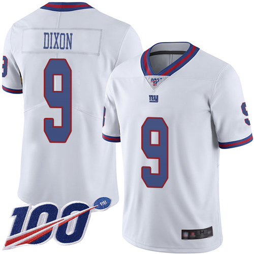 Men New York Giants #9 Riley Dixon Limited White Rush Vapor Untouchable 100th Season Football NFL Jersey->new york giants->NFL Jersey